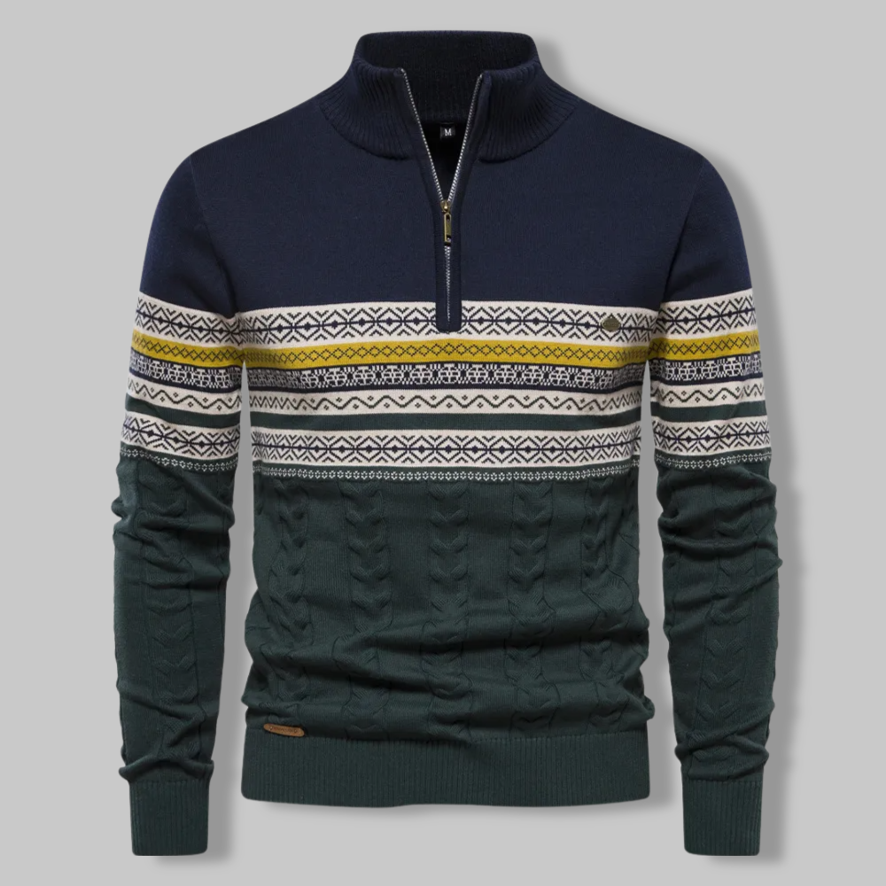 Alexander™ | Sweater with quarter zipper