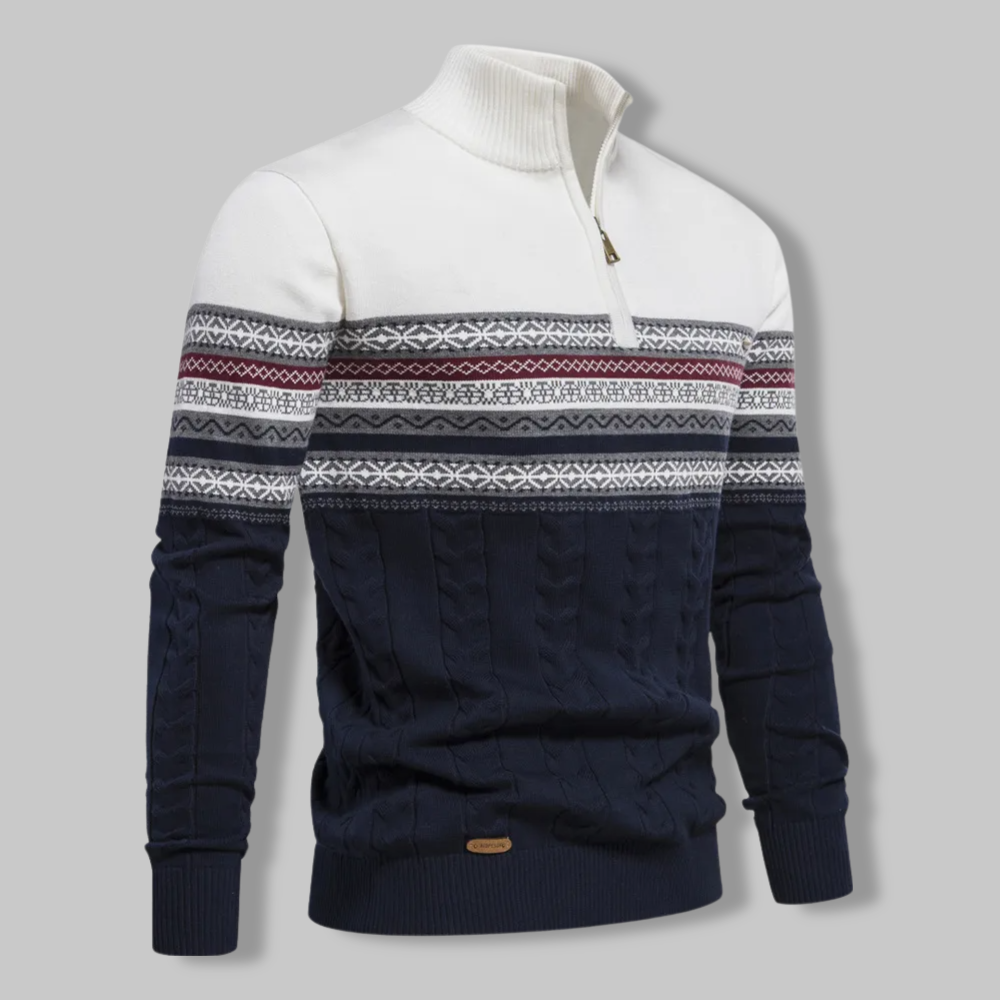 Alexander™ | Sweater with quarter zipper