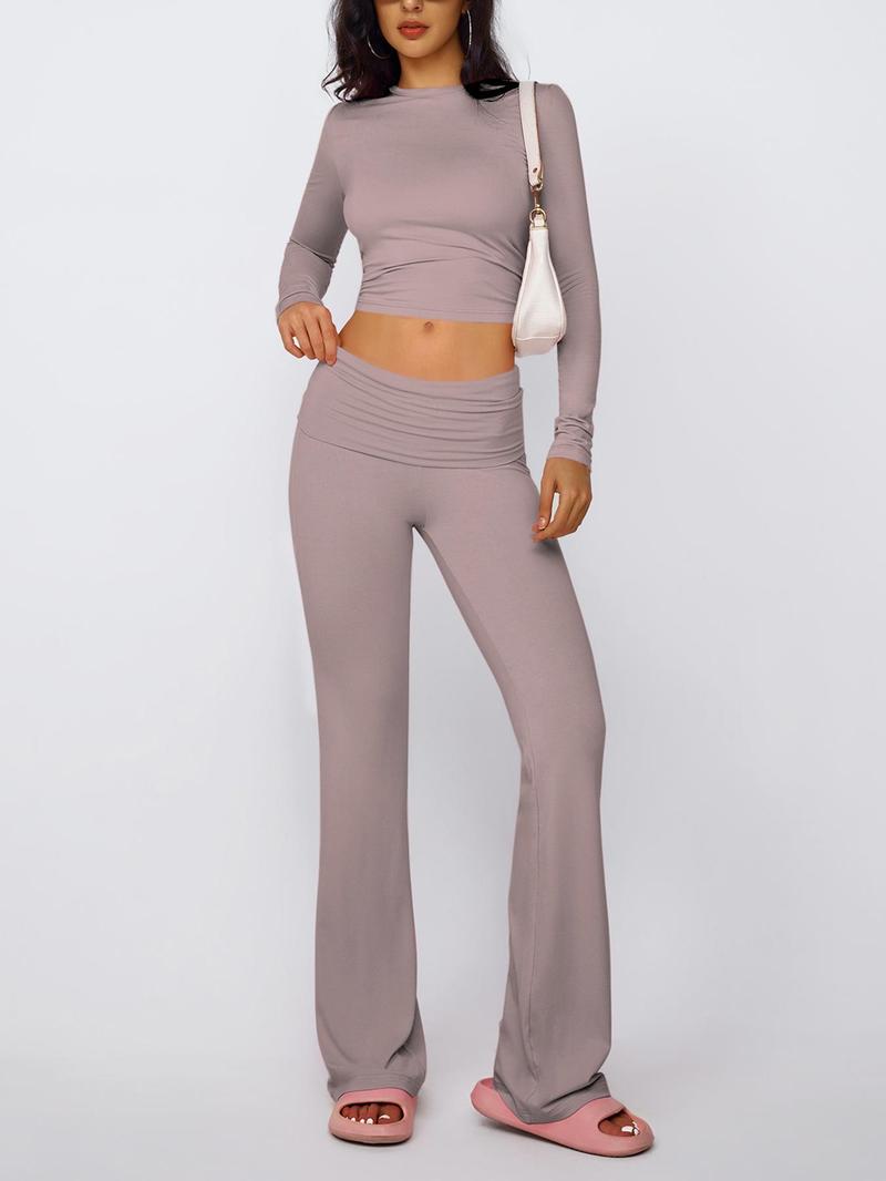 2-Piece Long-Sleeve Loungewear Set