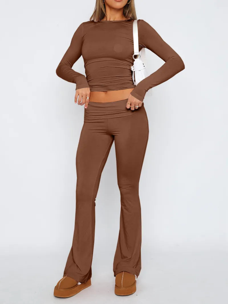 2-Piece Long-Sleeve Loungewear Set