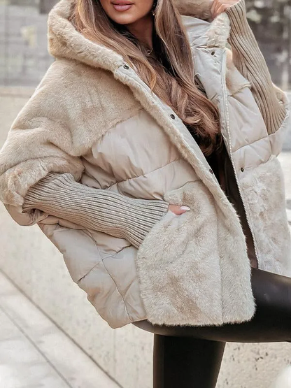 Women's Winter Fleece Jacket with Hood