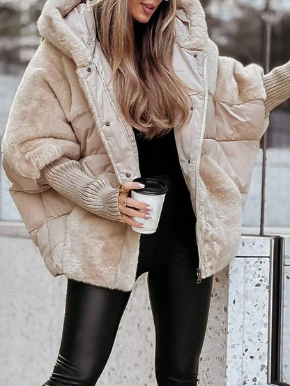 Women's Winter Fleece Jacket with Hood