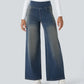 Lyvazza Flex™ Wide High Waisted Stretch Washed Jeans