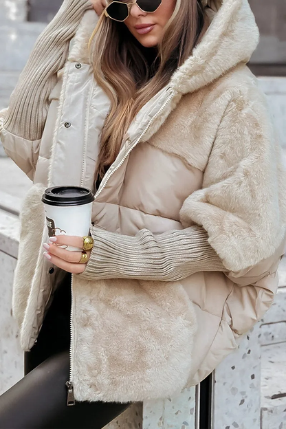 Women's Winter Fleece Jacket with Hood