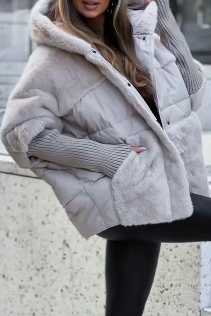 Women's Winter Fleece Jacket with Hood