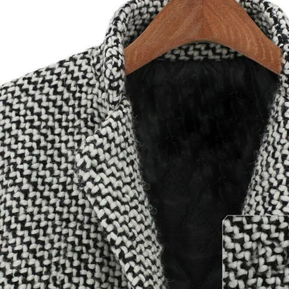 Women's Elegant 3/4 Length Wool Coat