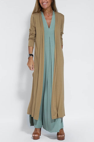 Anja™ - Elegant Long Dress + Matching Cardigan