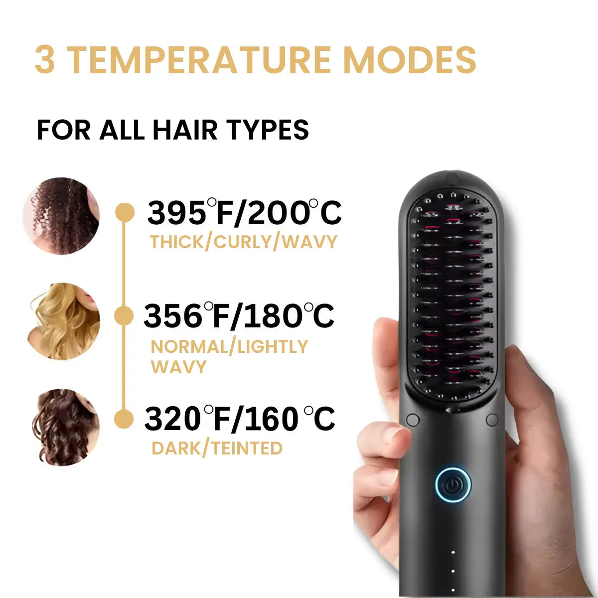 Brusheo Hair Pro - Cordless Straightening Brush