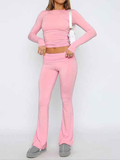 2-Piece Long-Sleeve Loungewear Set