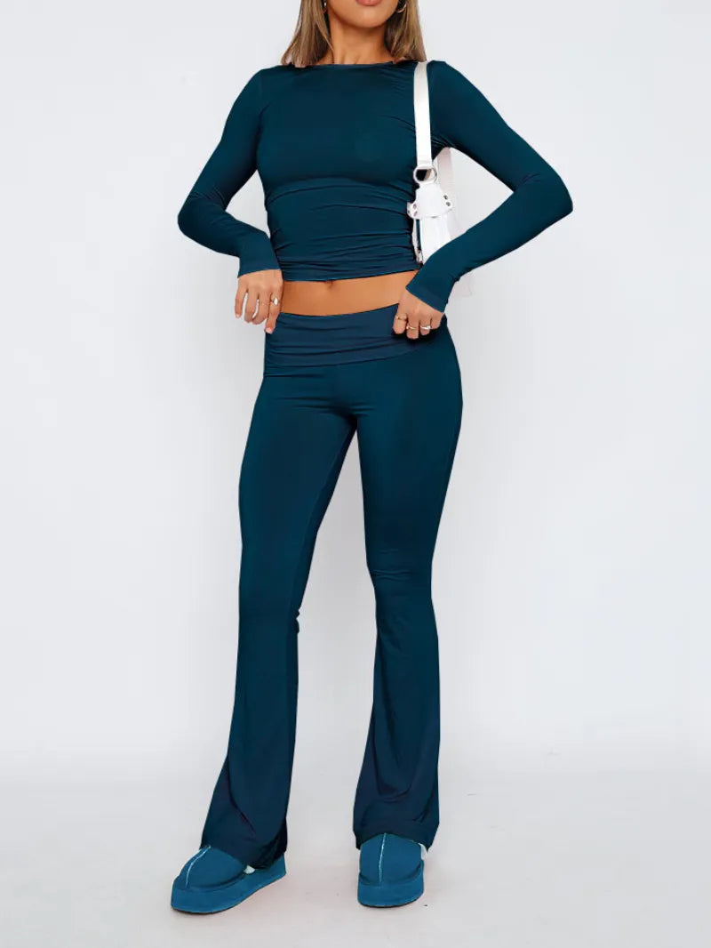 2-Piece Long-Sleeve Loungewear Set