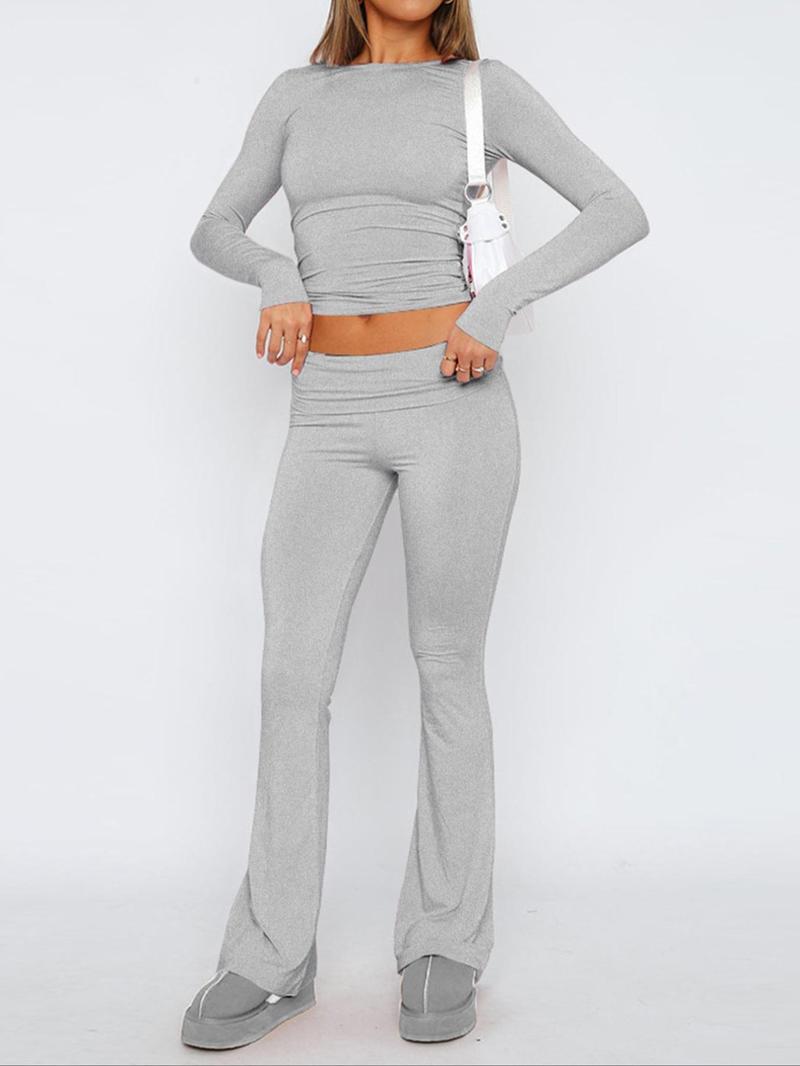 2-Piece Long-Sleeve Loungewear Set