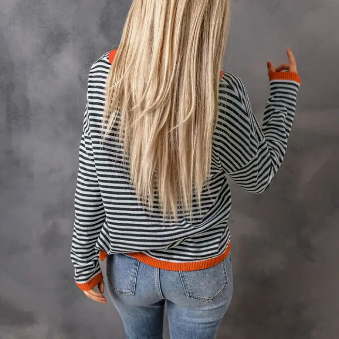 Lyvazza™ - Long-sleeved striped top